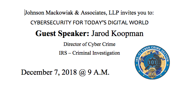 Johnson, Mackowiak & Associates hosts Cybersecurity Event